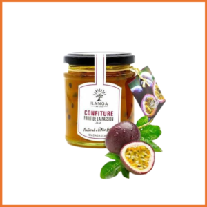 Confiture BIO Fruit de la passion au miel de litchi  – 220g