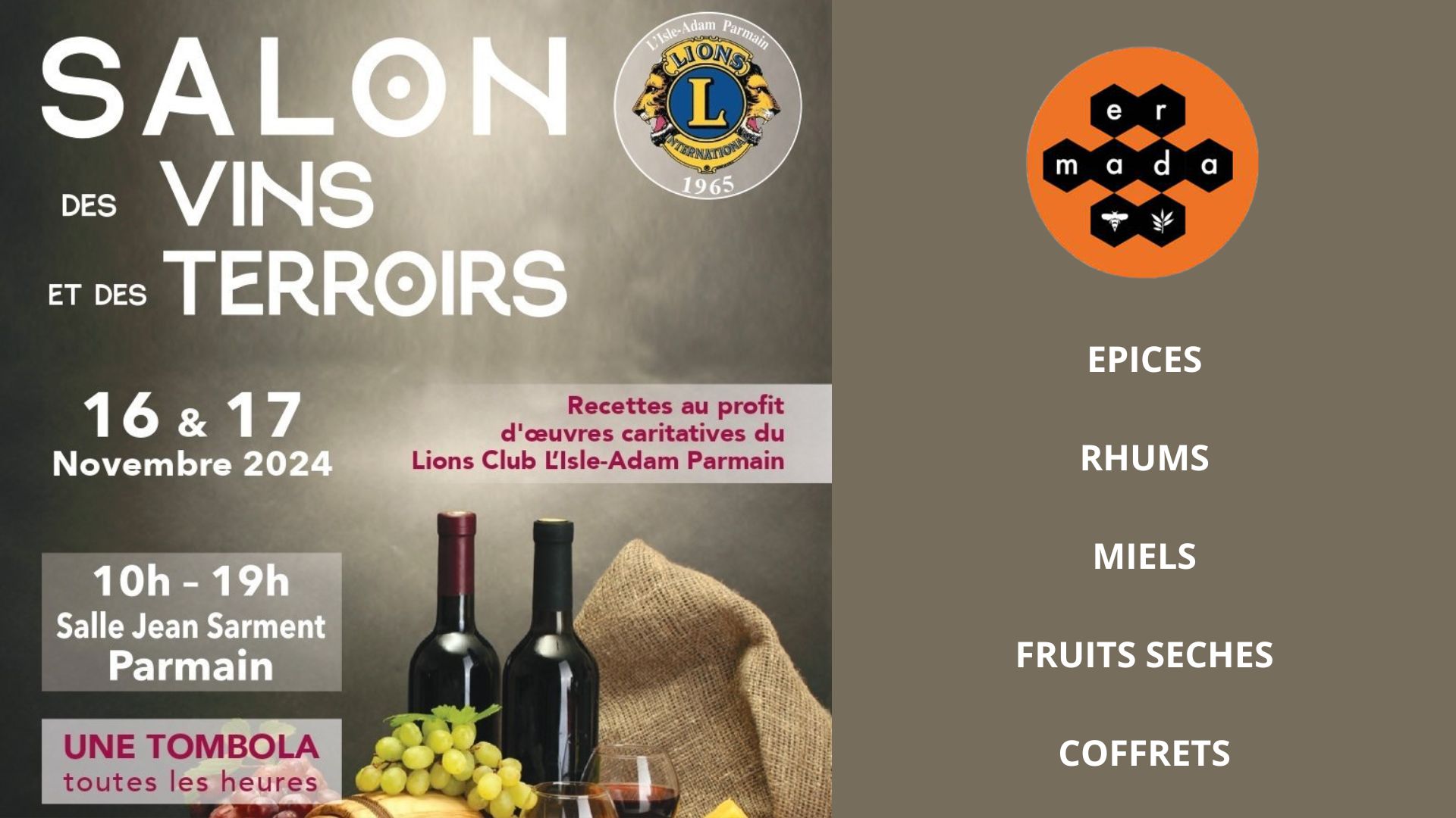 You are currently viewing ERMADA au Salon des Vins et des Terroirs – Parmain